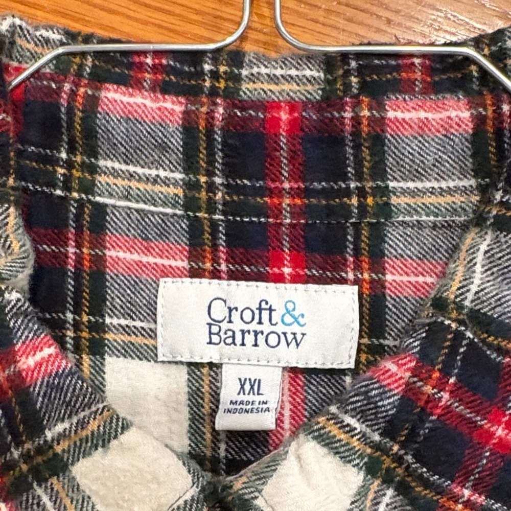 Men's set of 6 XXL  Plaid Flannel Shirts - Classic Button-Down - Picture 7 of 7